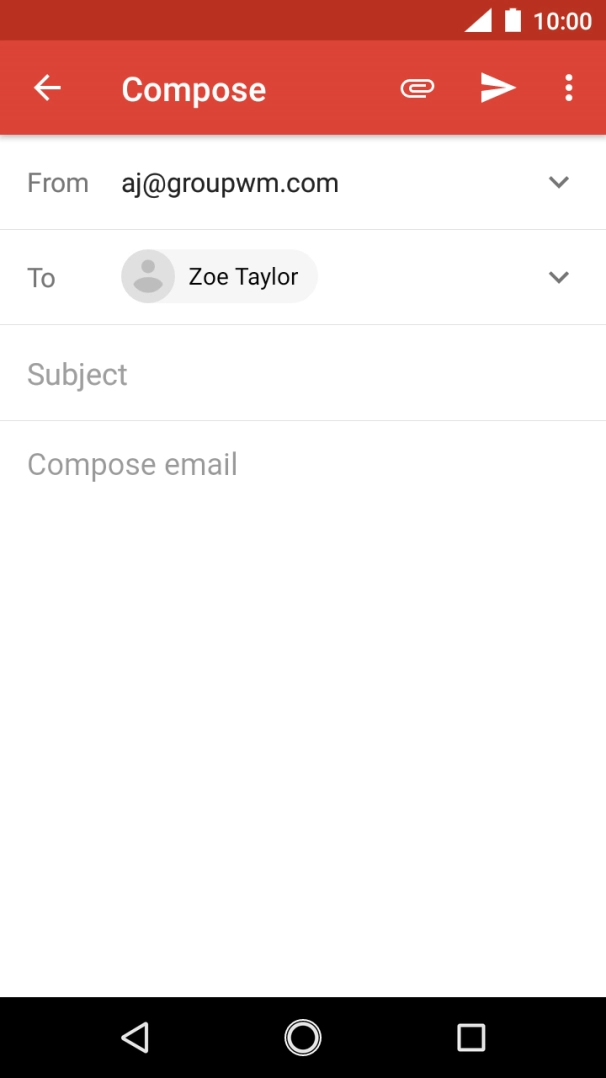 Press Subject and key in the required subject.