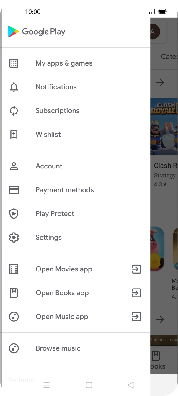 Press My apps & games.