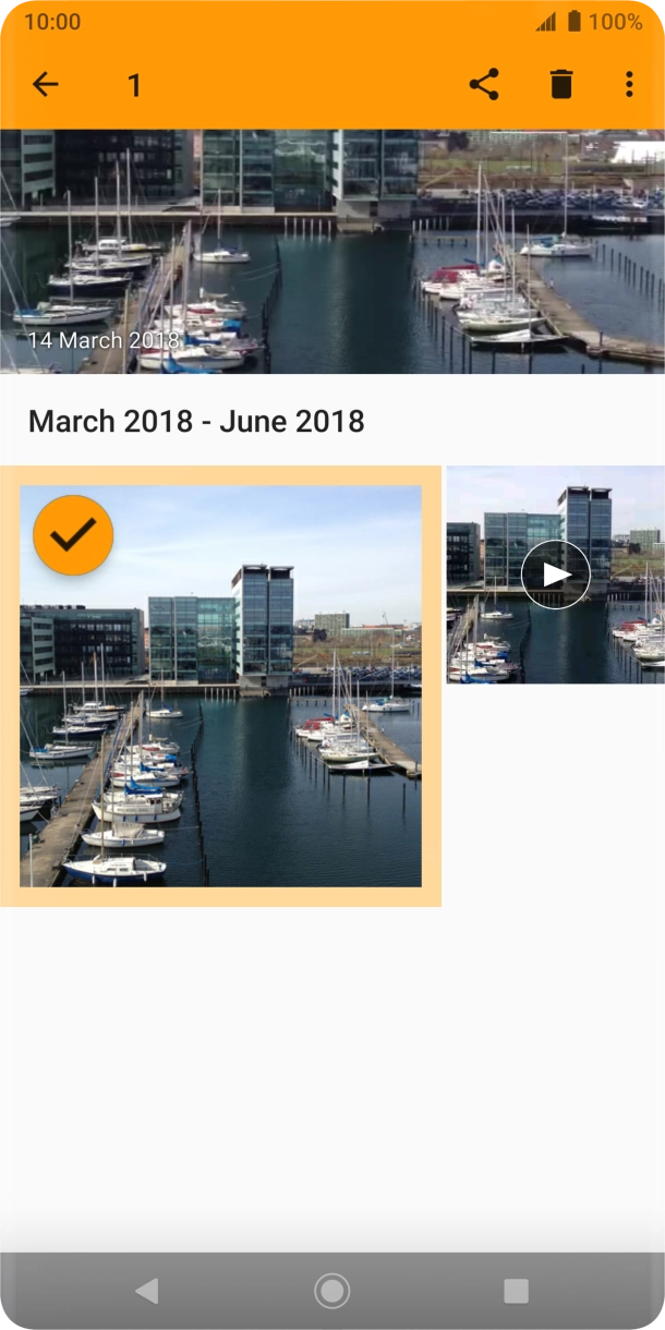 Press the menu icon. Press the menu icon.