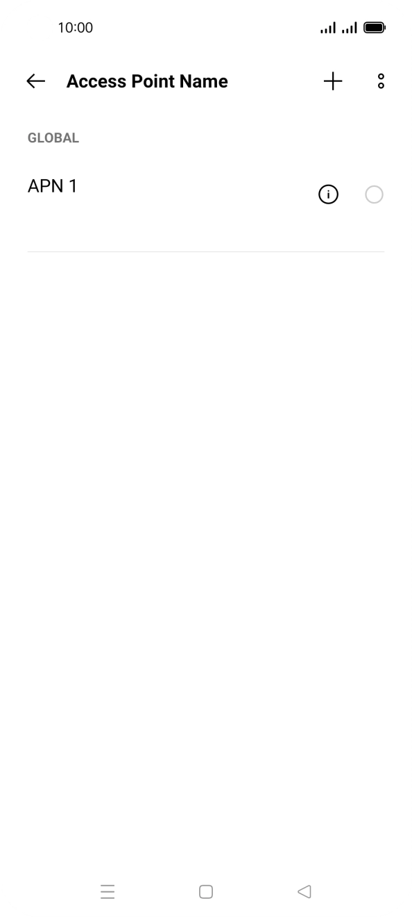 Press the add icon. Press the add icon.