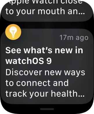 Press the required notification to open it. Press the required notification to open it.