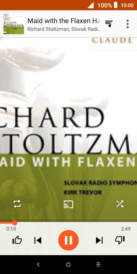 Press arrow right to go to the next audio file.