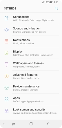 Press Lock screen and security.