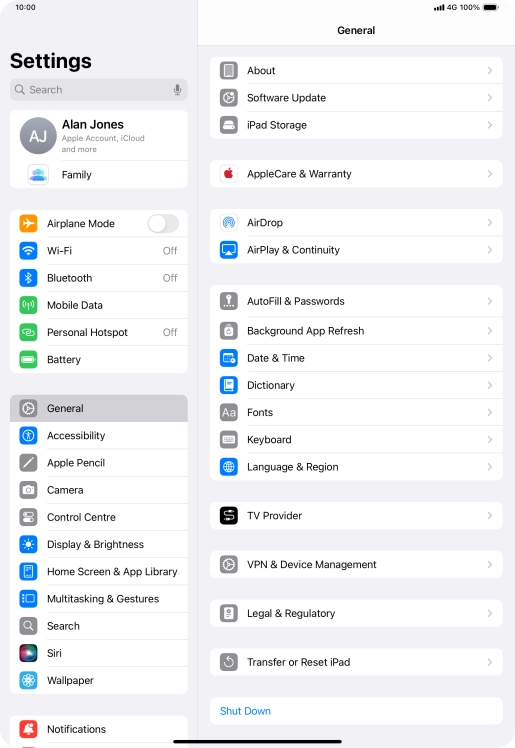 Press Background App Refresh.