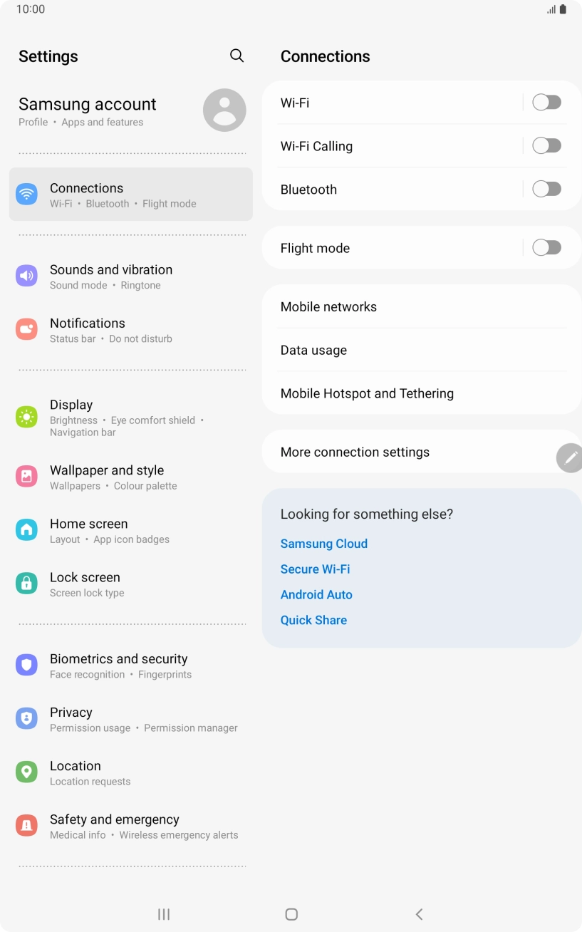Press Lock screen. Press Lock screen.