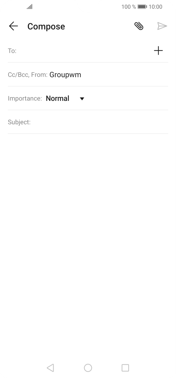 Press the field next to 'To:' and key in the first letters of the recipient's name.