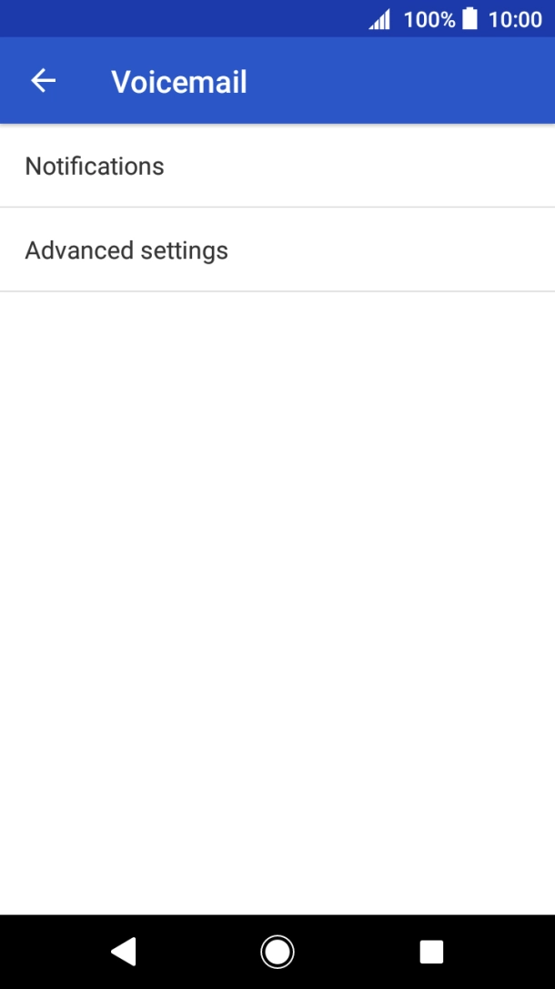 Press Advanced settings.