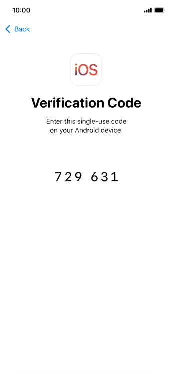 Follow the instructions on the screen and in the 'Move to iOS' app to transfer the content from the Android phone to your phone and set up your phone and prepare it for use.