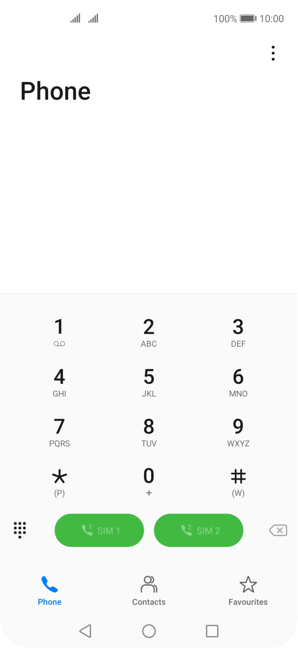 Press the menu icon.