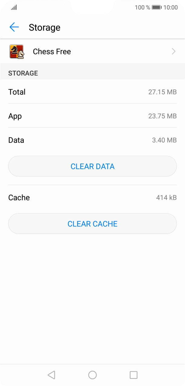 Press CLEAR CACHE.