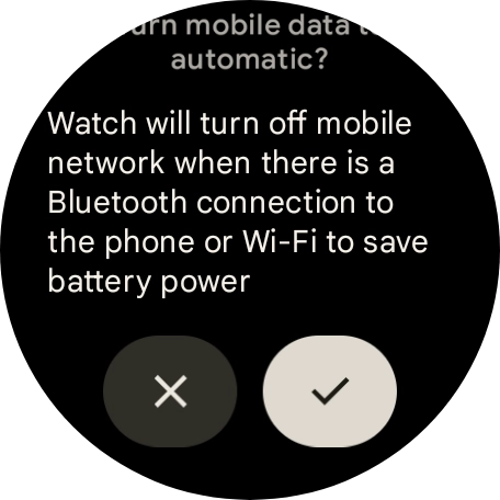 Press the confirm icon. Press the confirm icon.