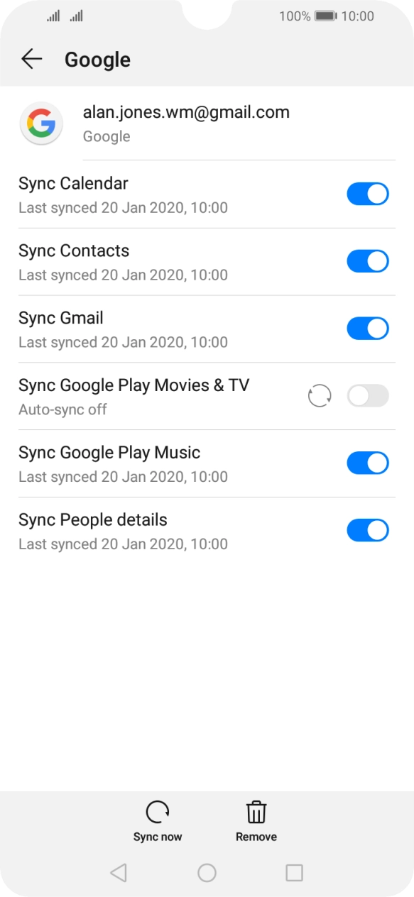 Press the Home key to return to the home screen.