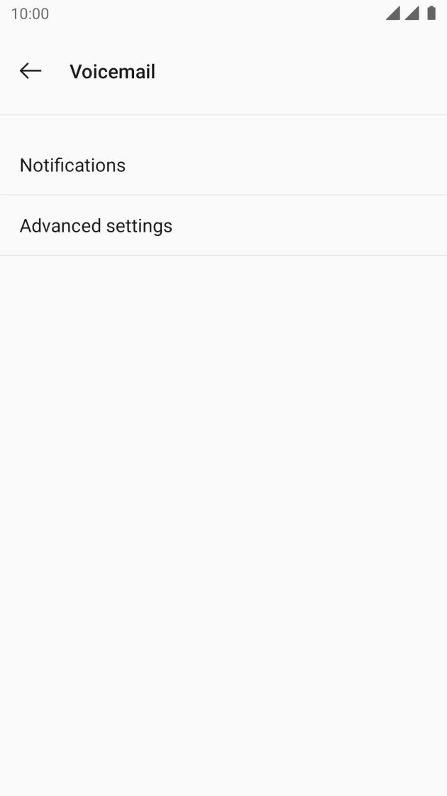 Press Advanced settings. Press Advanced settings.