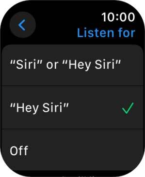 Press the required setting to turn the function on or off.