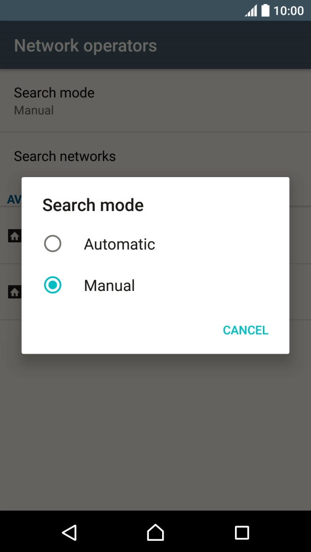 Press Automatic. Press Automatic.