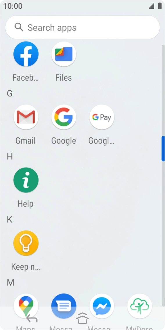 Press Gmail. Press Gmail.