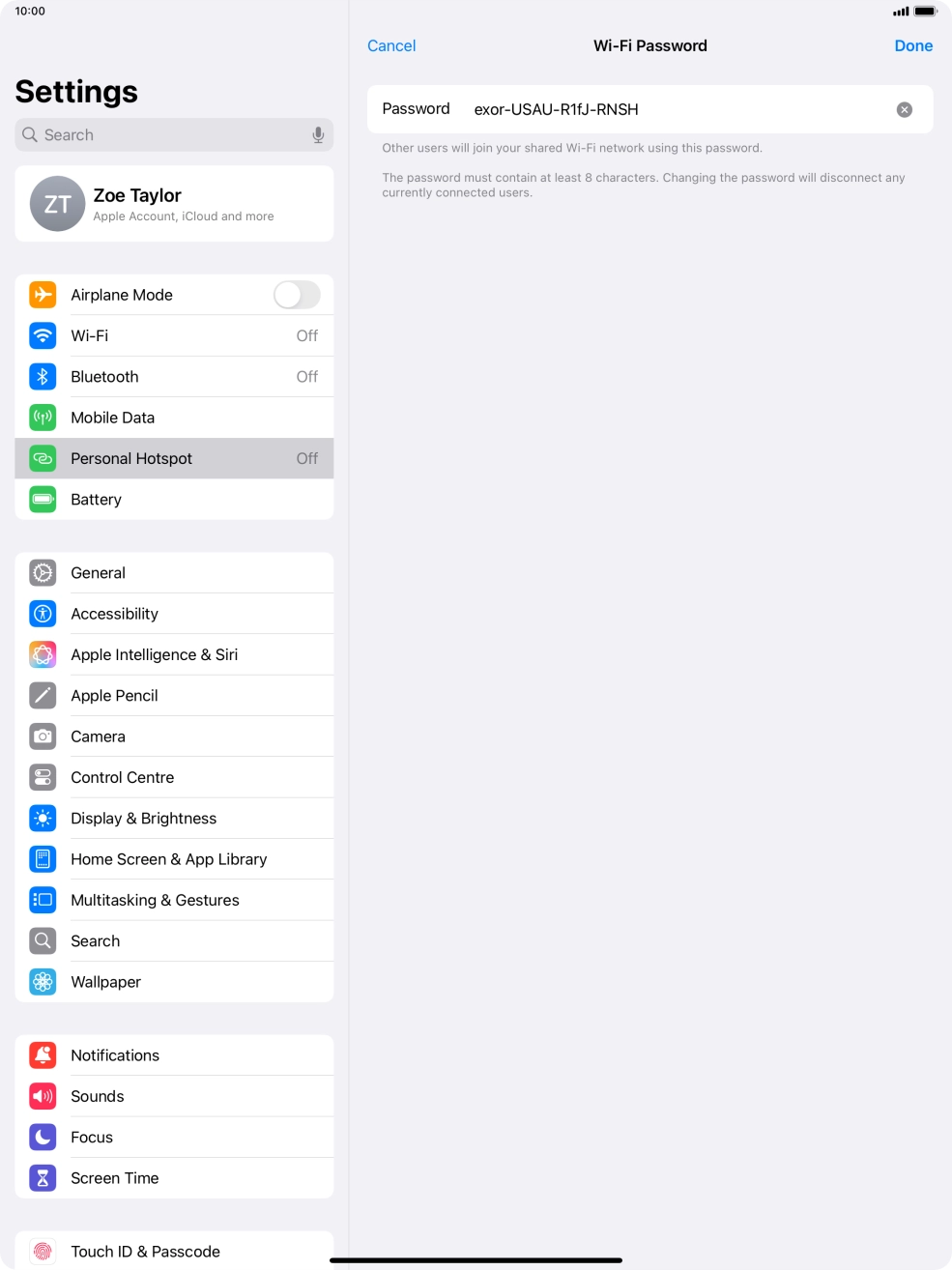 Press Done. Press Done.