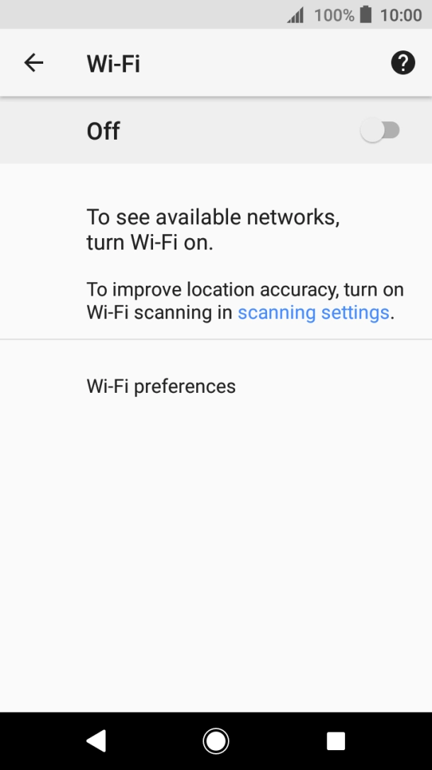 Press Wi-Fi preferences. Press Wi-Fi preferences.