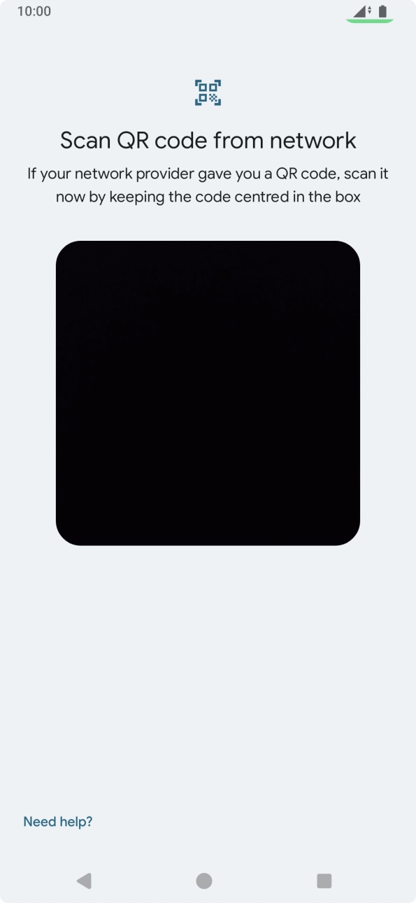 Place the QR code you've received inside the phone camera frame to scan the code.