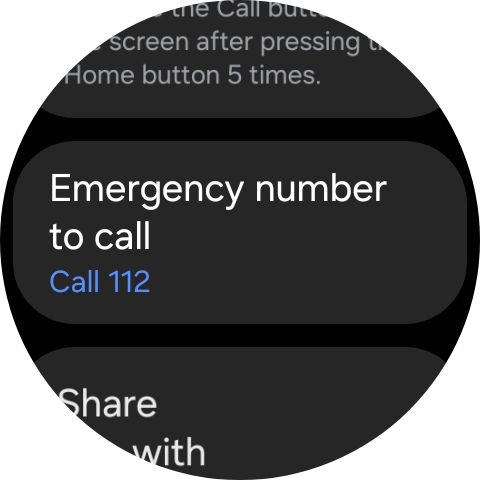 Press Emergency number to call. Press Emergency number to call.