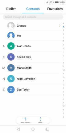 Press New contact.