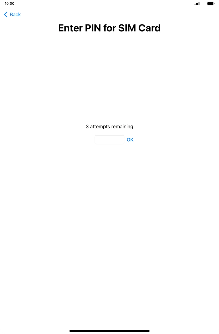 If your SIM is locked, key in your SIM PIN and press  OK. The default SIM PIN is 0000.