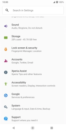 Press Lock screen & security.