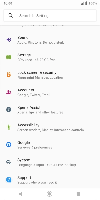 Press Lock screen & security.