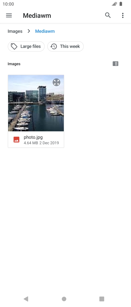 Press the required file.