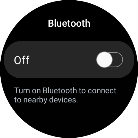 Press the indicator below 'Bluetooth' to turn on the function.