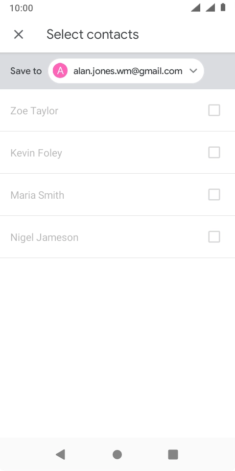 Press the drop down list.
