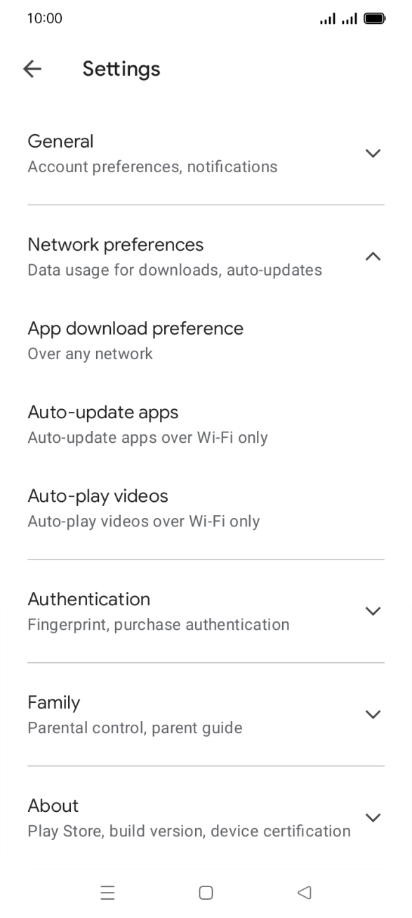 Press Auto-update apps. Press Auto-update apps.