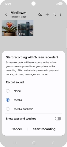 Follow the instructions on the screen to select the required settings.