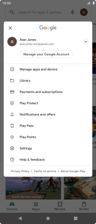 Press Manage apps and device.