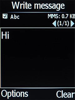 Press the Left selection key. Press the Left selection key.