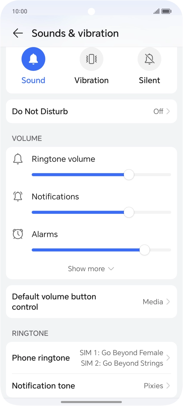 Press Phone ringtone.