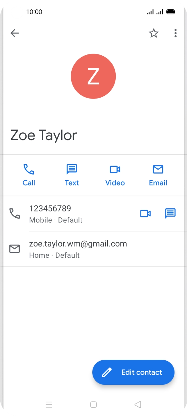 Press the call icon next to the required number.