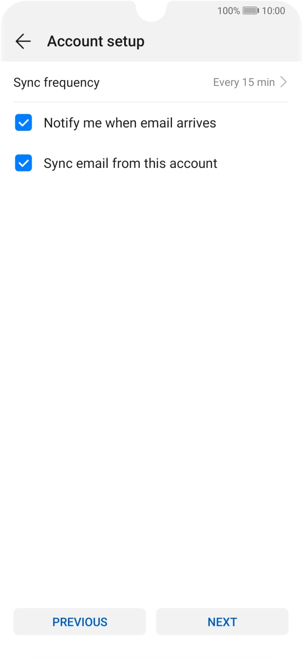 Press Sync frequency.