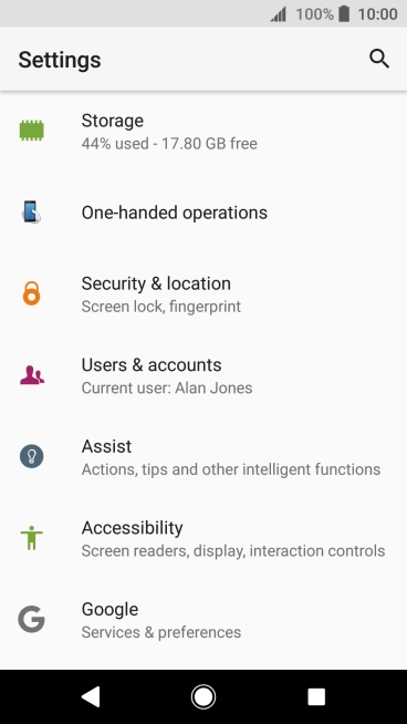 Press Security & location.