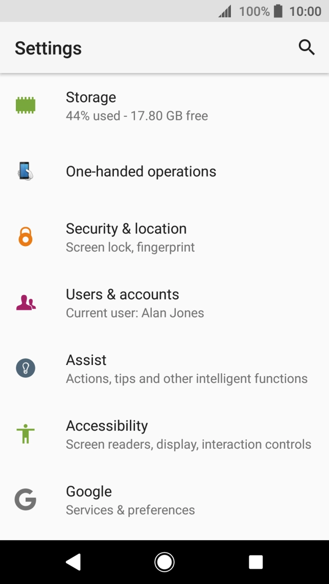 Press Security & location. Press Security & location.