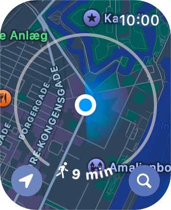 Press the search icon. Press the search icon.