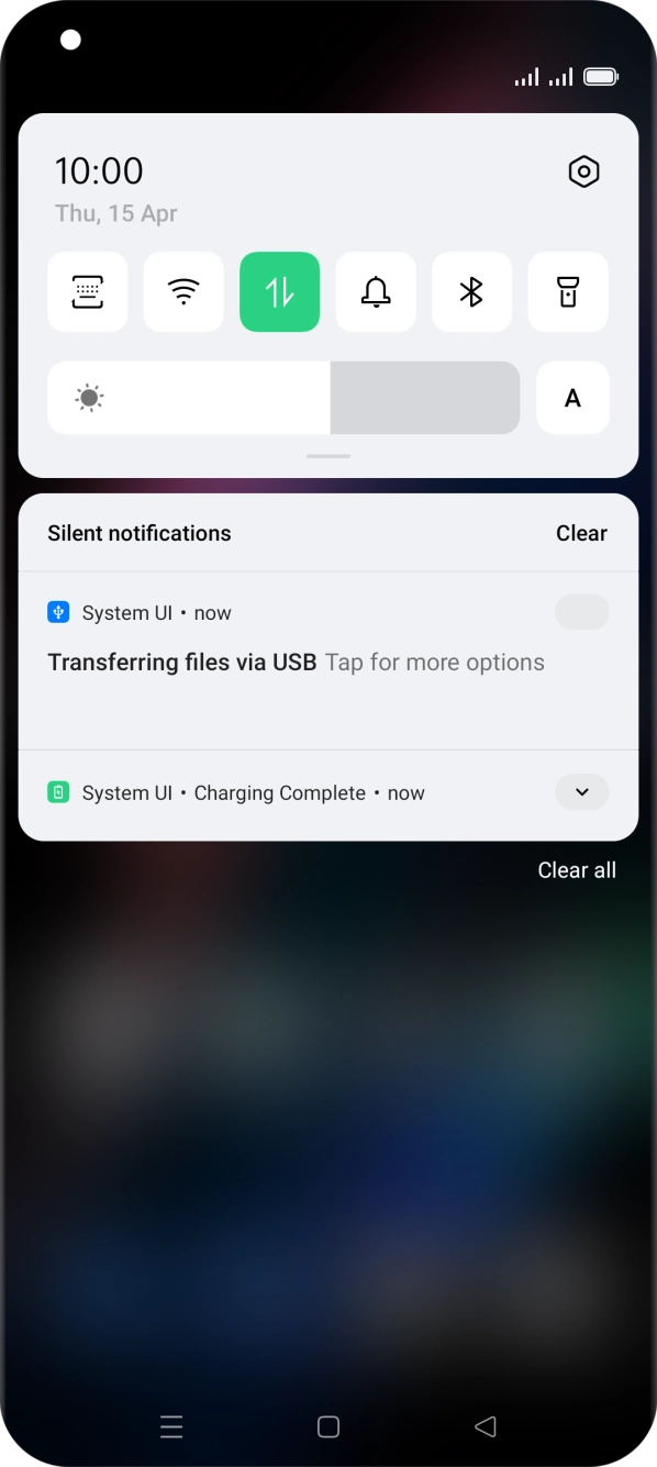 Press Tap for more options.