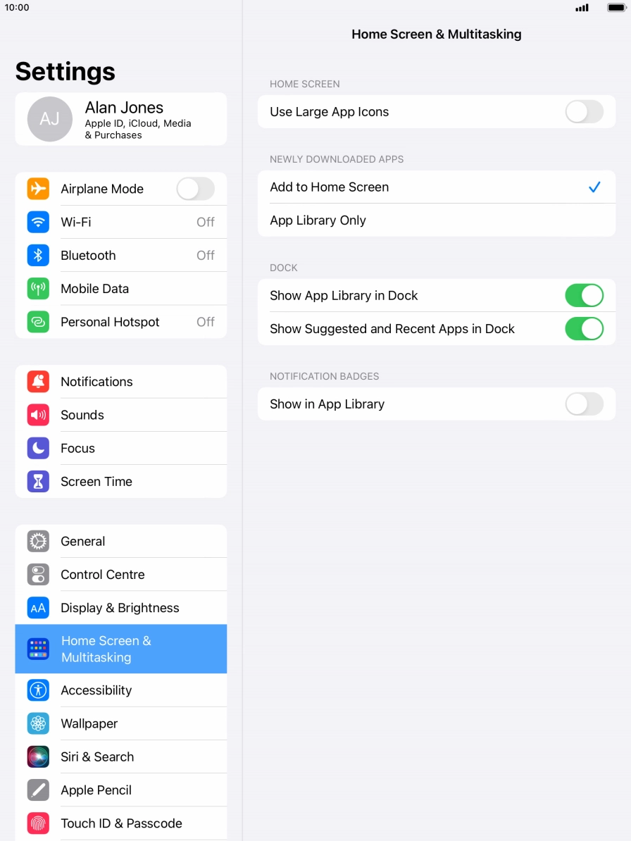 To add new downloaded apps to both the home screen and App Library, press Add to Home Screen.