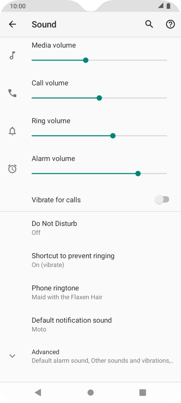 Press the Home key to return to the home screen.