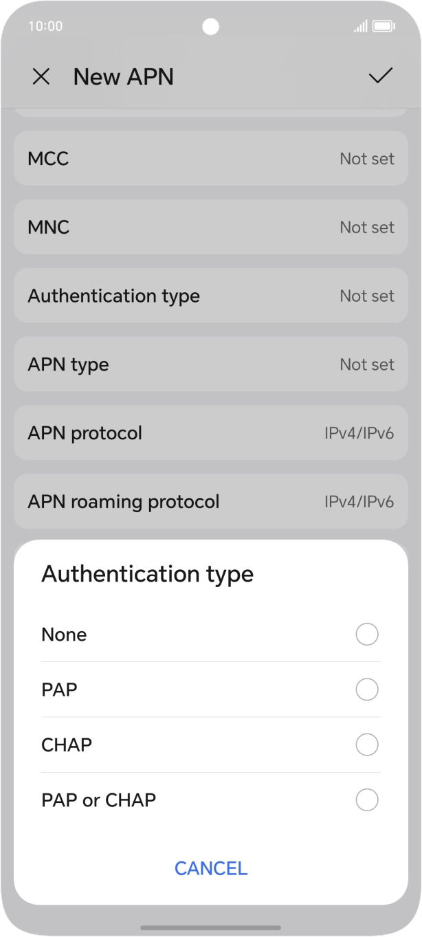 Press PAP. Press PAP.