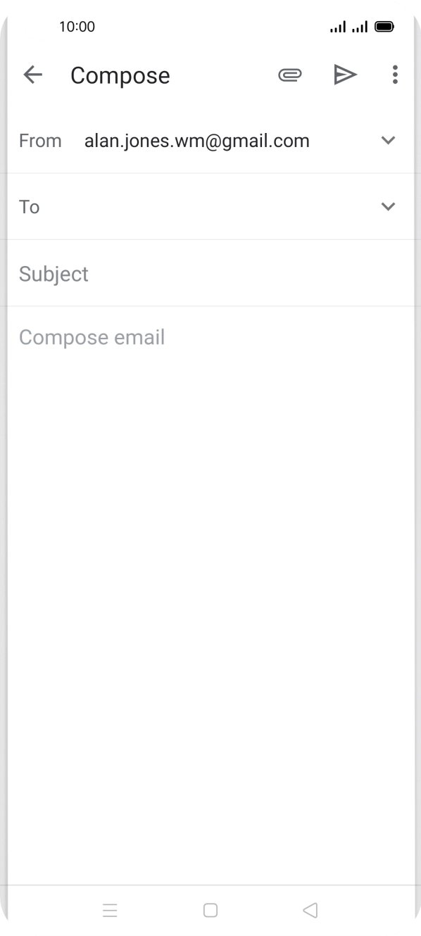 Press the field next to 'To' and key in the first letters of the recipient's name.