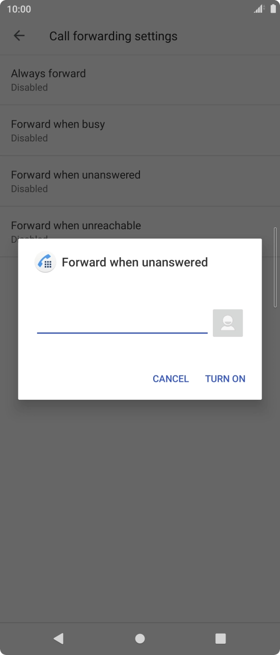 Key in 901 and press TURN ON.