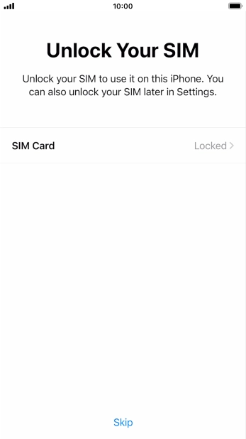 Press SIM Card. Press SIM Card.
