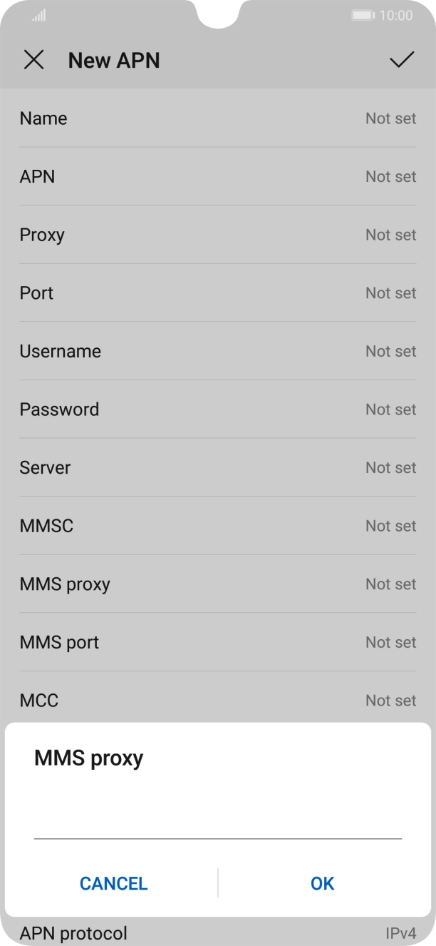 Key in 82.132.254.1 and press OK. Key in 82.132.254.1 and press OK.