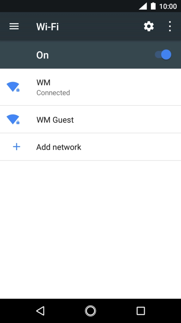 Press the Home key to return to the home screen.